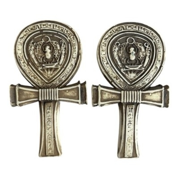 Egyptian Other - Pair Of Egyptian Ankh Decor Cross Symbol  of Life 3.5" Magnets Amulet SouvenIr